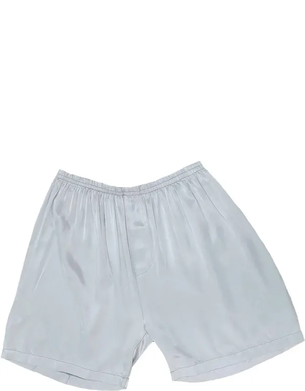 Satin Boxers With Faux Fly