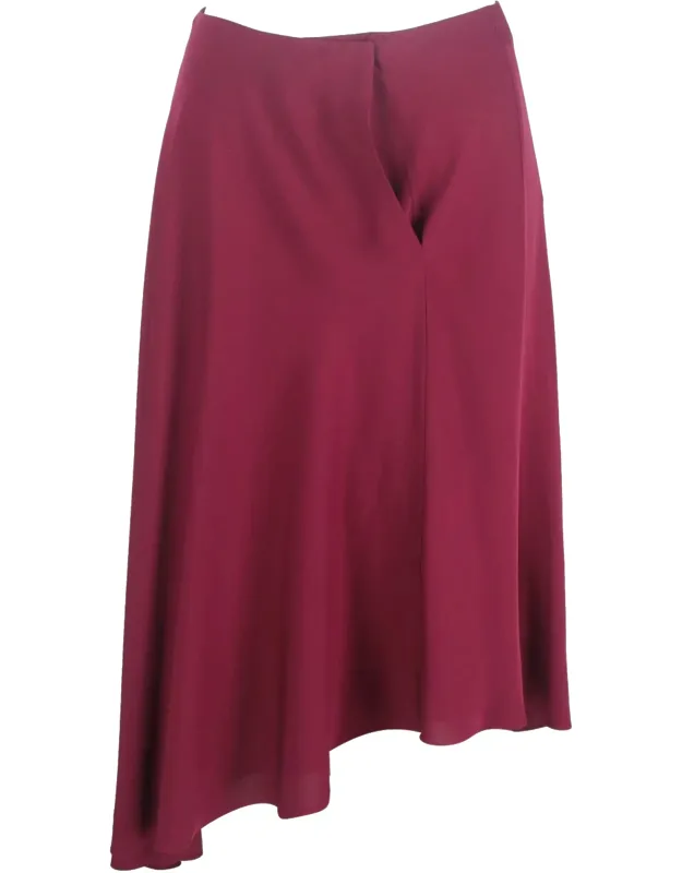 Asymmetric-hem Skirt