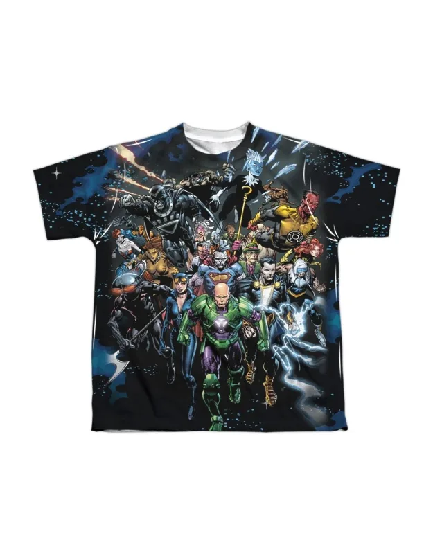 Justice League Of America Forever Evil Short Sleeve Poly Crew Tee - Stylish For Everyday Wear