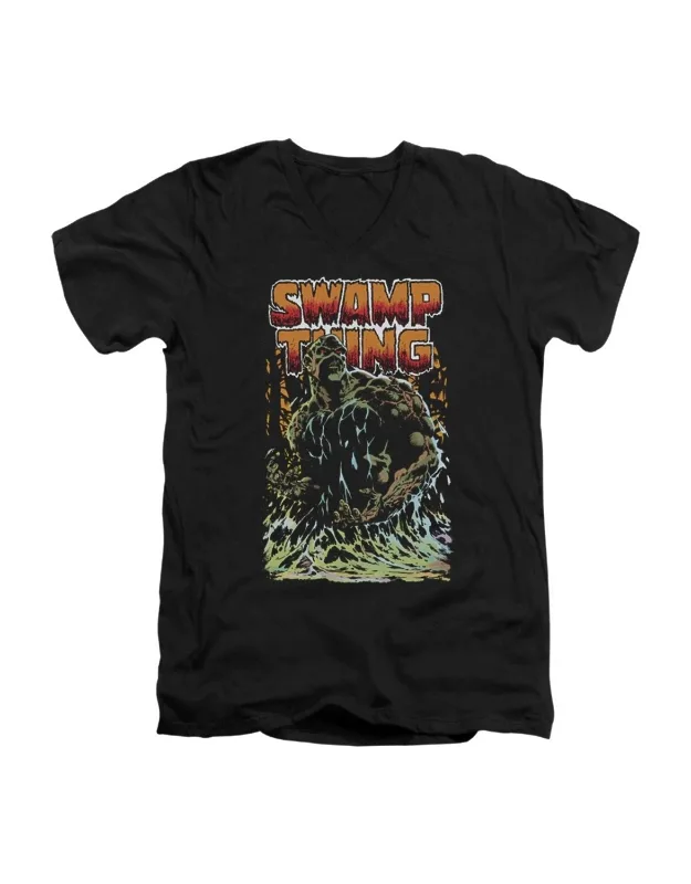 Swamp Thing Short Sleeve V Neck Premium Cotton Tee