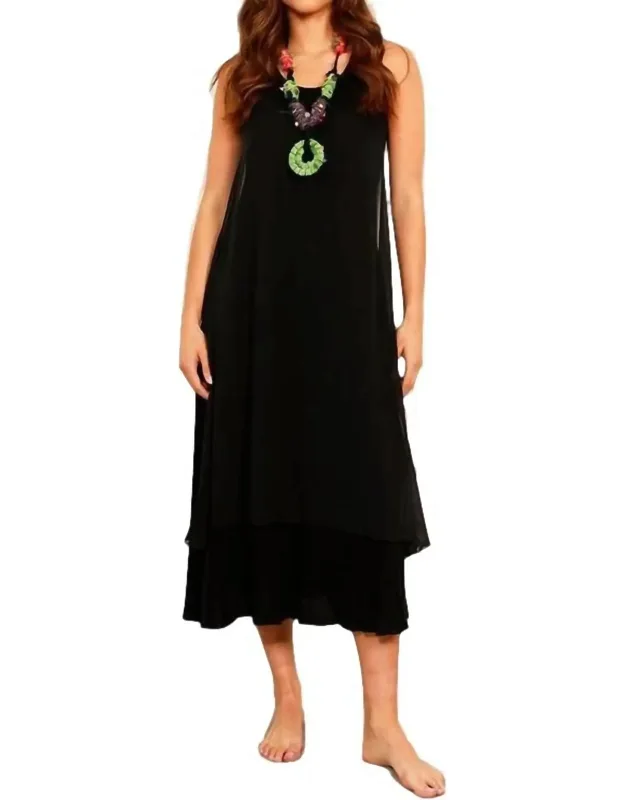 Sheer Detail Maxi Dress