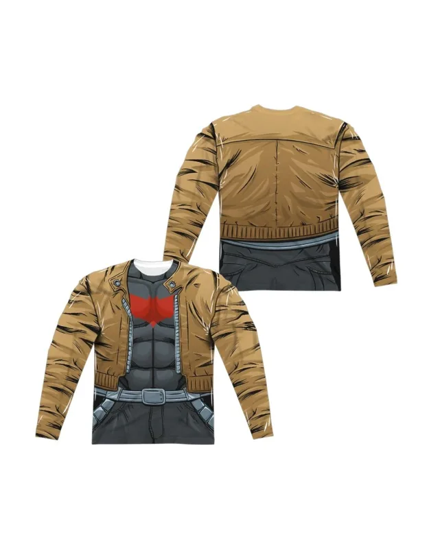 Batman Red Hood Uniform Long Sleeve Crew Tee
