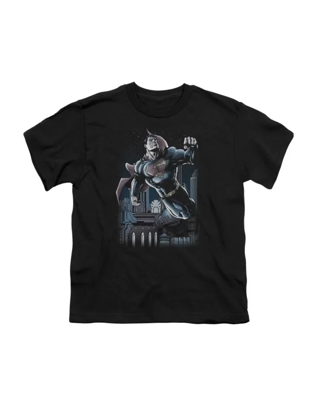 Superman Night Fight Short Sleeve Tee - Stylish Everyday Wear, 100% Cotton