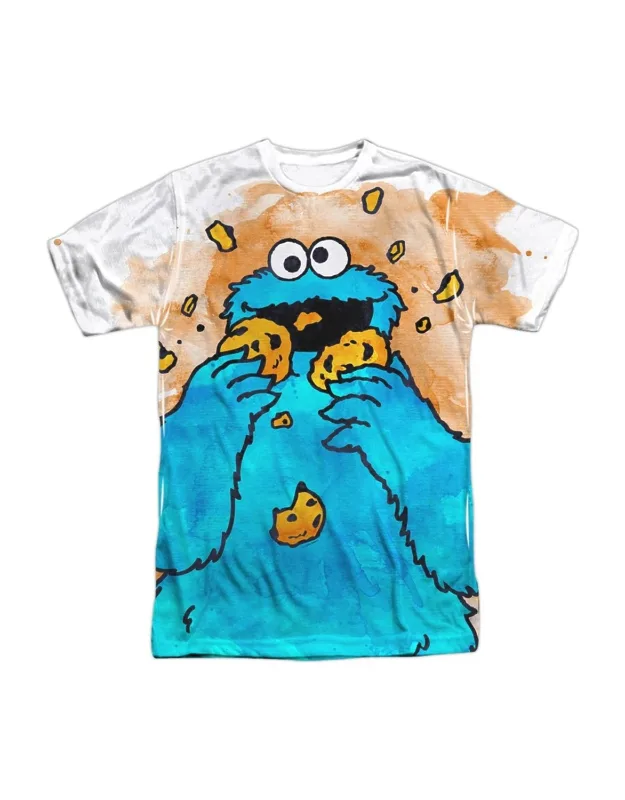 _sesame Street Cookie Crumbs Short Sleeve Poly Crew T-shirt Stylish Everyday_