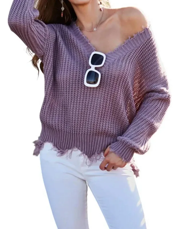 Frayed Sweater
