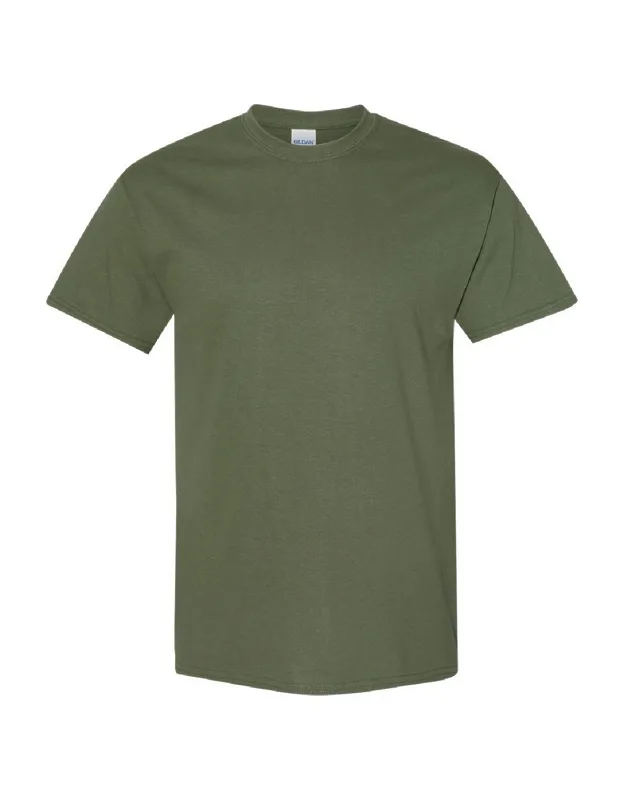 Gildan Heavy Cotton Short-sleeved T-shirt, Crew Neck, Ribbed