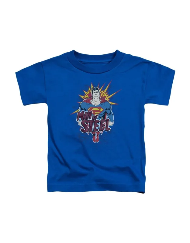 Superman Steel Pop Short Sleeve Tee - Stylish For Everyday Wear