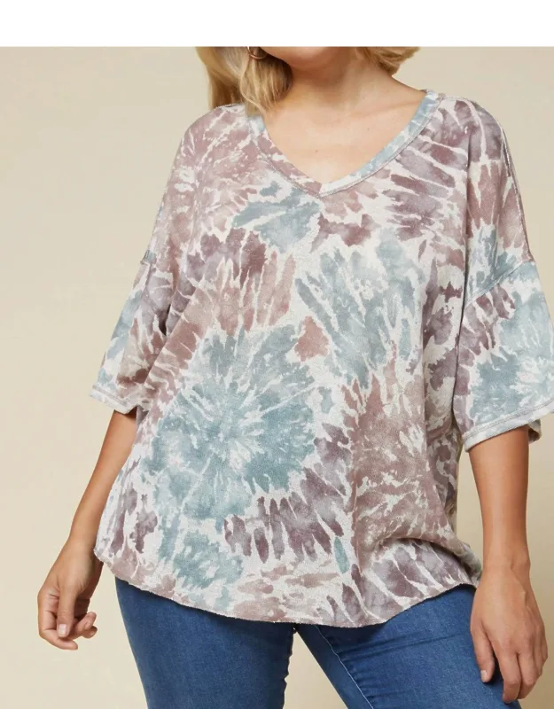 Tie Dye Starburst Top