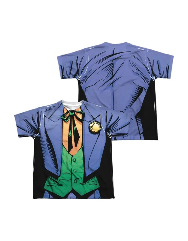 _batman Joker Uniform (front/back Print) Short Sleeve Tee - Stylish Everyday Wear_