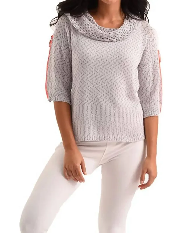 Cowl-neck Crochet Top