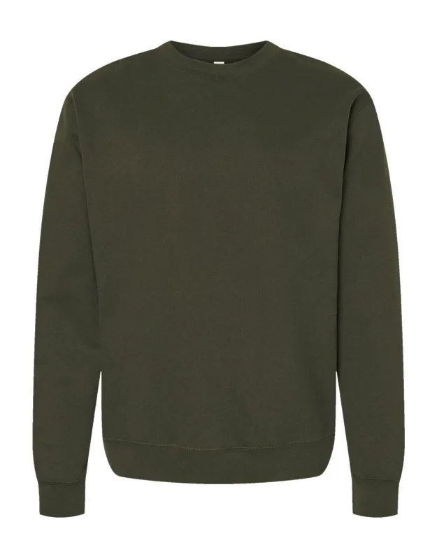 Midweight Sweatshirt, 80/20 Cotton/polyester Blend Fleece, Standard Fit