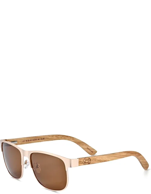 Troon Polarized Sunglasses With Optical Quality Uv Protection And Adjustable Nosepads