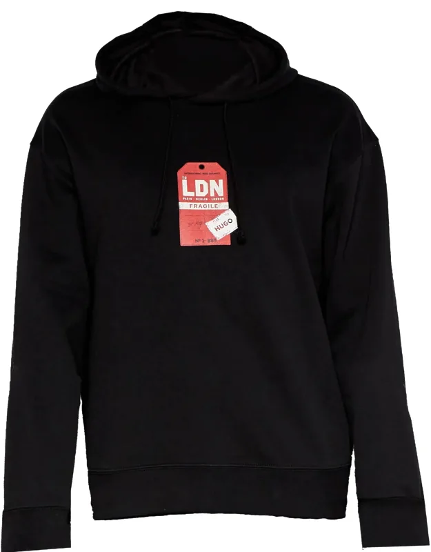 Dagunso Tag Logo Hooded Sweatshirt