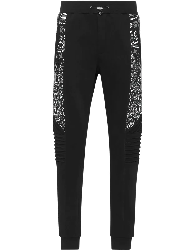 Jogging Trousers With Slit Pockets And Drawstring Waistband