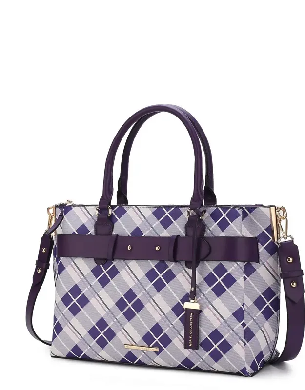 Vivian Vegan Leather Satchel Handbag