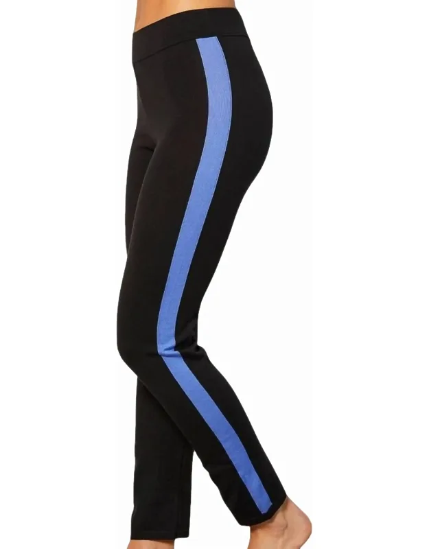 Track Pant With Elastic Waistline And Stripe Side Detail