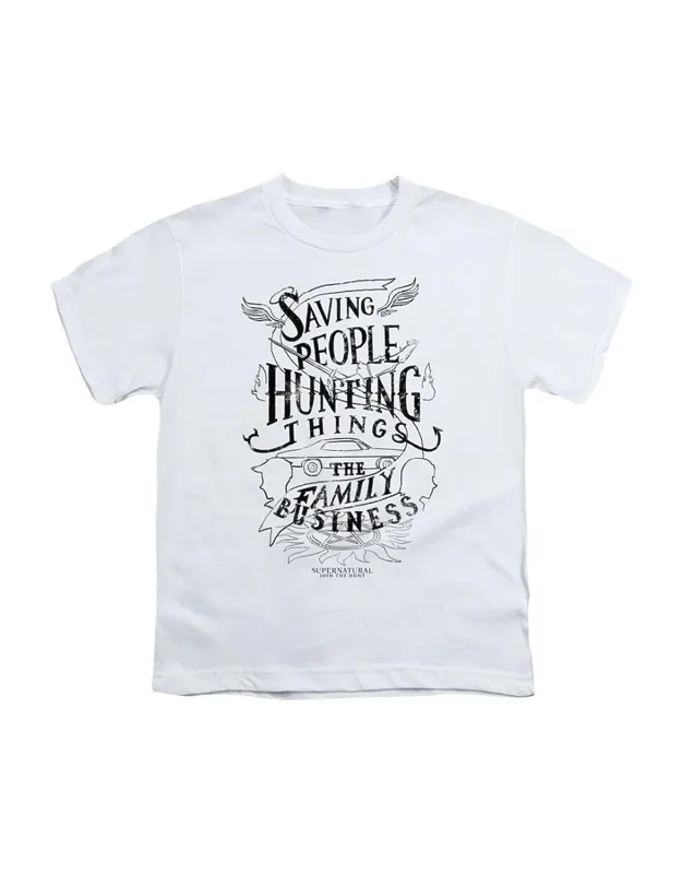 Supernatural Family Business Short Sleeve Tee - Stylish Everyday Wear, 100% Cotton