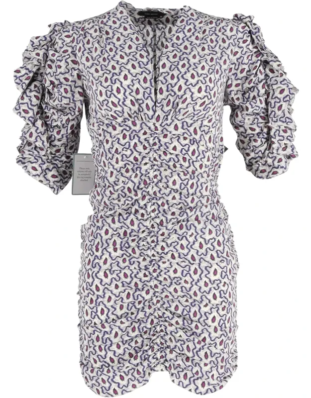 Paisley Print Mini Dress