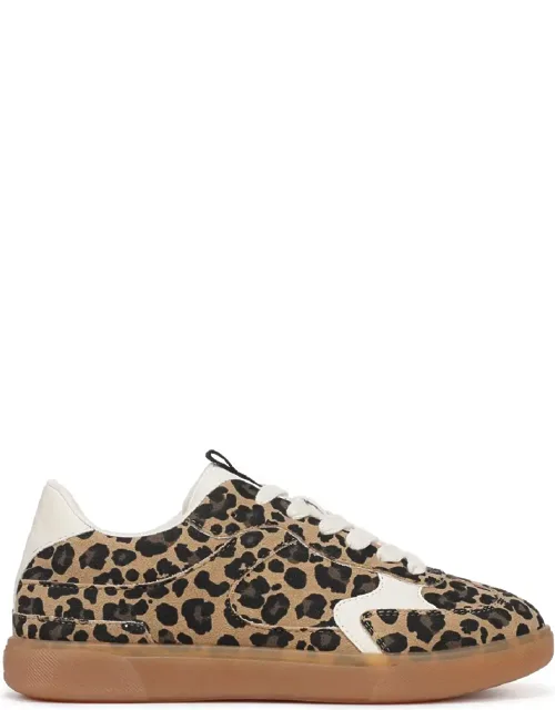 Leopard Lace-up Sneakers
