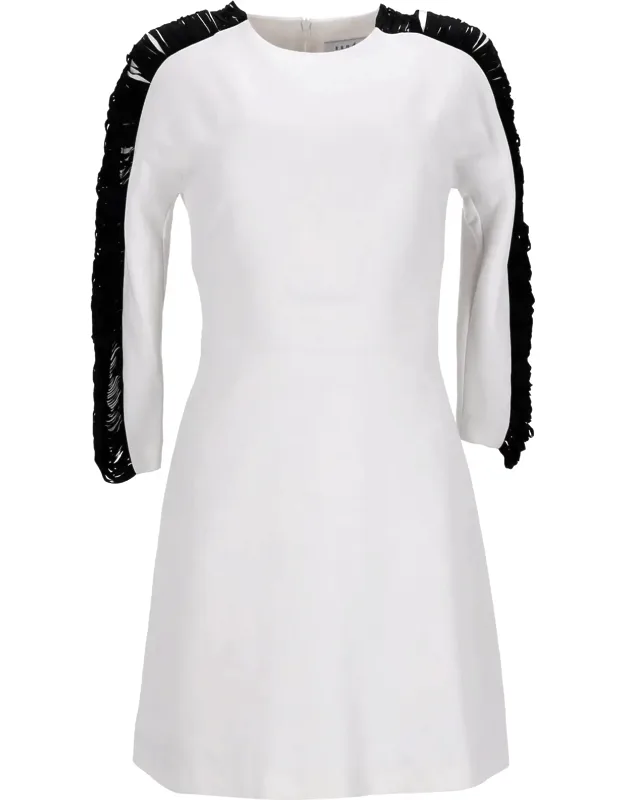 Side Sleeve Fringe Dress