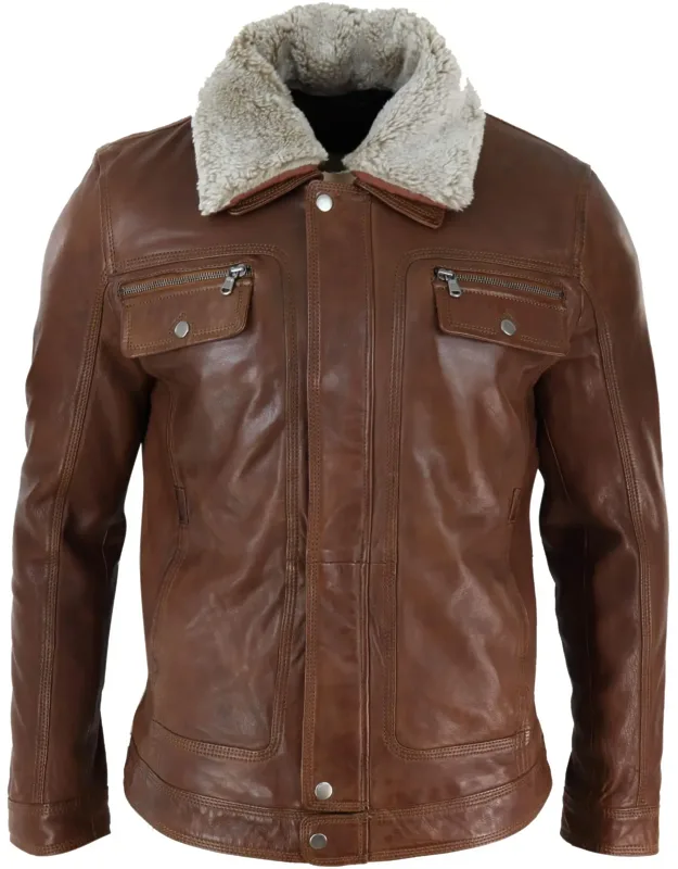 Sheepskin Collar Jacket