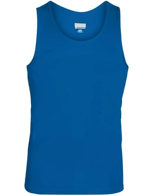 Training Tank Top With Moisture Wicking And Self Fabric Binding