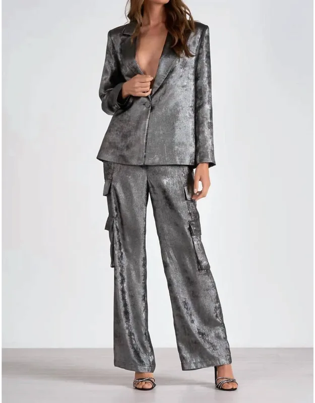Wide Lapel Blazer