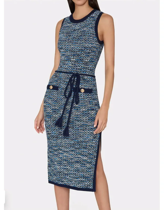 Textured Knit Midi Dress