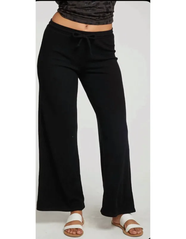 Rib Wide Leg Lounge Pants