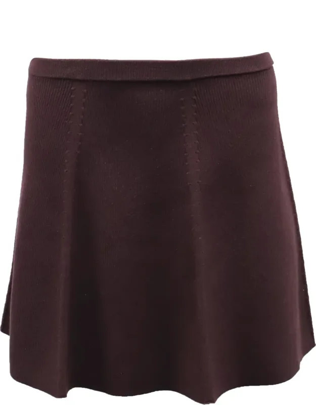 High Waisted A-line Skirt