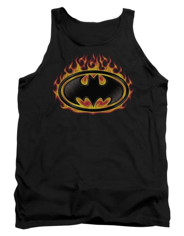 Batman Bat Flames Shield Tank Top