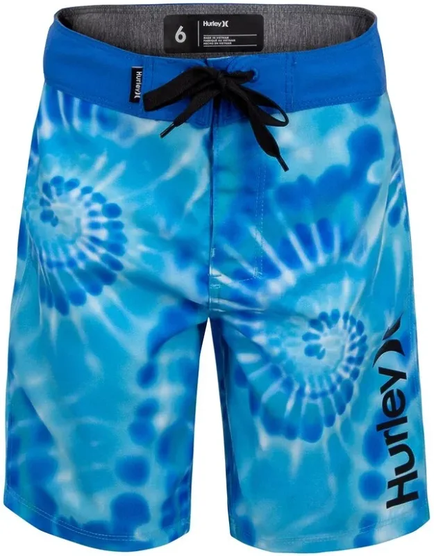 Hurley Tie-dye Board Short With Elasticized Back Waistband And Built-in Mesh Liner