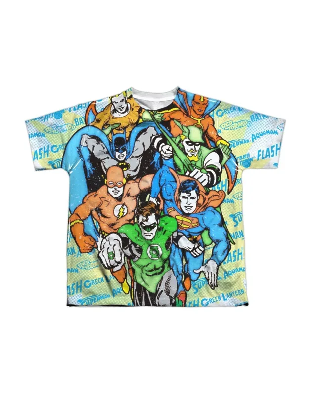Dc Comics Follow The Leader Short Sleeve Poly Crew Tee