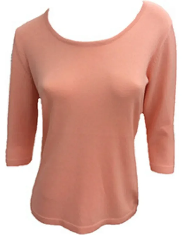 3/4 Scoop Neck Top