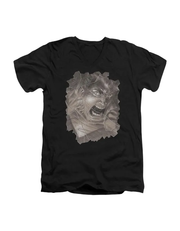 Superman Action Cover Short Sleeve V Neck T-shirt