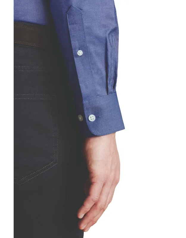 Slim Fit Button-down Collar Non-iron Stretch Oxford Shirt