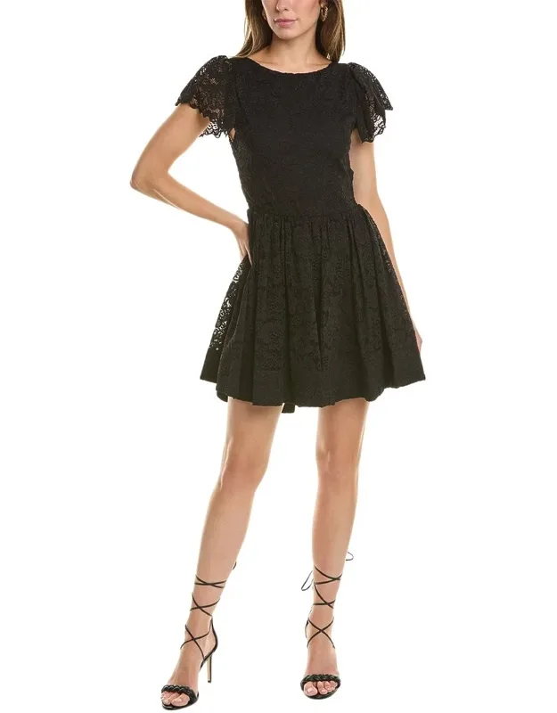 Marguerite Dress With Open Back And Keyhole Closure