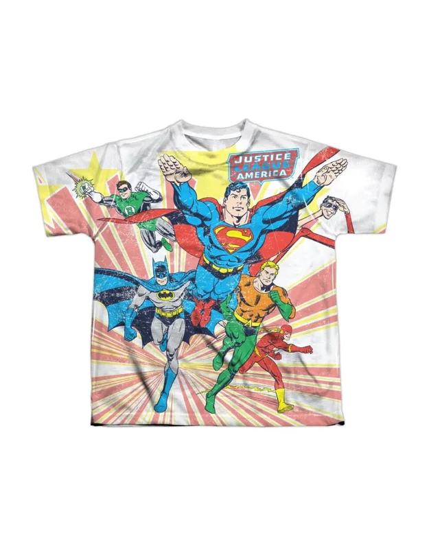 Dc Comics Coming At You Short Sleeve Poly Crew Tee / T-shirt - Stylish And Great For Easy Wear