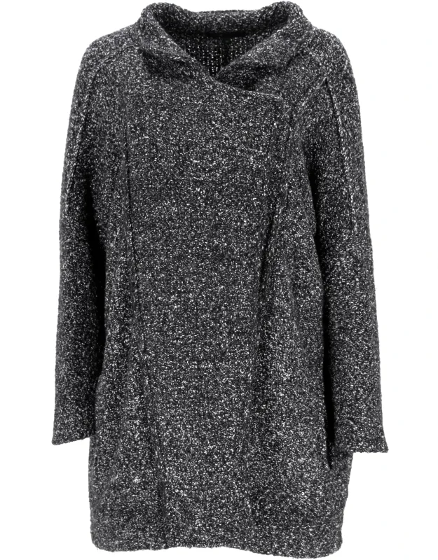 Knitted Single-breasted Coat