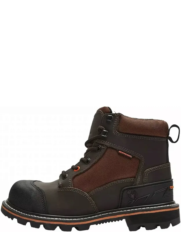 6" Steel Toe Work Boots - Electrical Hazard And Oil Slip Resistant