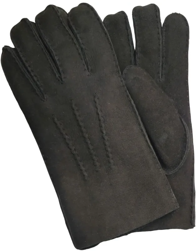 Luxury Sheepskin Suede Leather Gloves