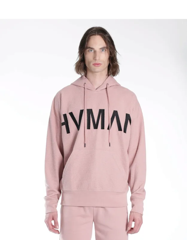 Waffle Knit Pullover Sweatshirt
