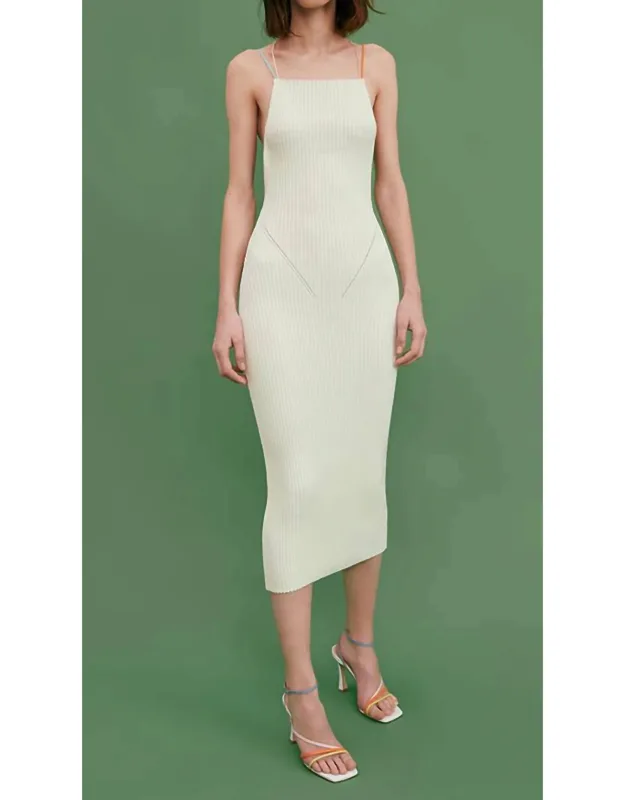 Rivoli Open Back Midi Dress