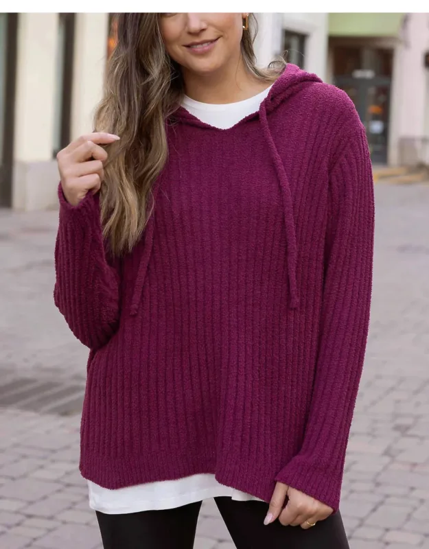 Cloud Ribbed Hoodie