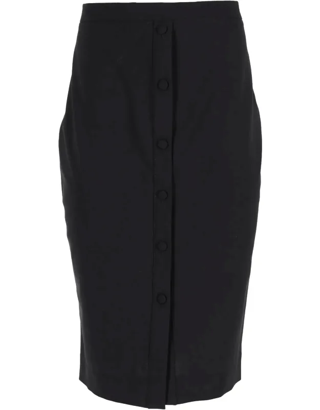 Button-down Midi Pencil Skirt
