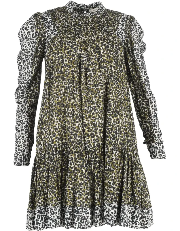 Amira Leopard-print Mini Dress