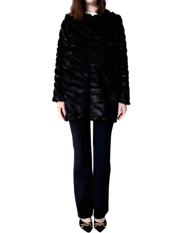 Shaggy Faux Fur Coat