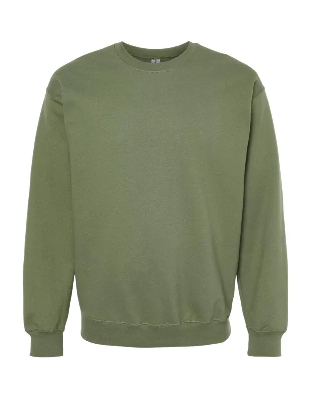 Softstyle Crewneck Sweatshirt - 80/20 Ringspun Cotton/polyester, Classic Fit, Dropped Shoulder, Double-needle Topstitching