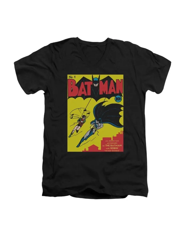 Batman First Short Sleeve V Neck Premium Cotton T-shirt