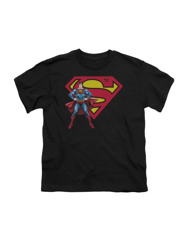 Superman & Logo Short Sleeve Juvenile Tee / T-shirt - Stylish & Easy